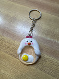 Chicken & The Egg Worry Stone Keychain