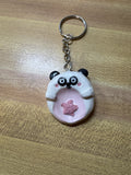 Star Panda Worry Stone Keychain