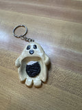 Oreo Ghost Worry Stone Keychain