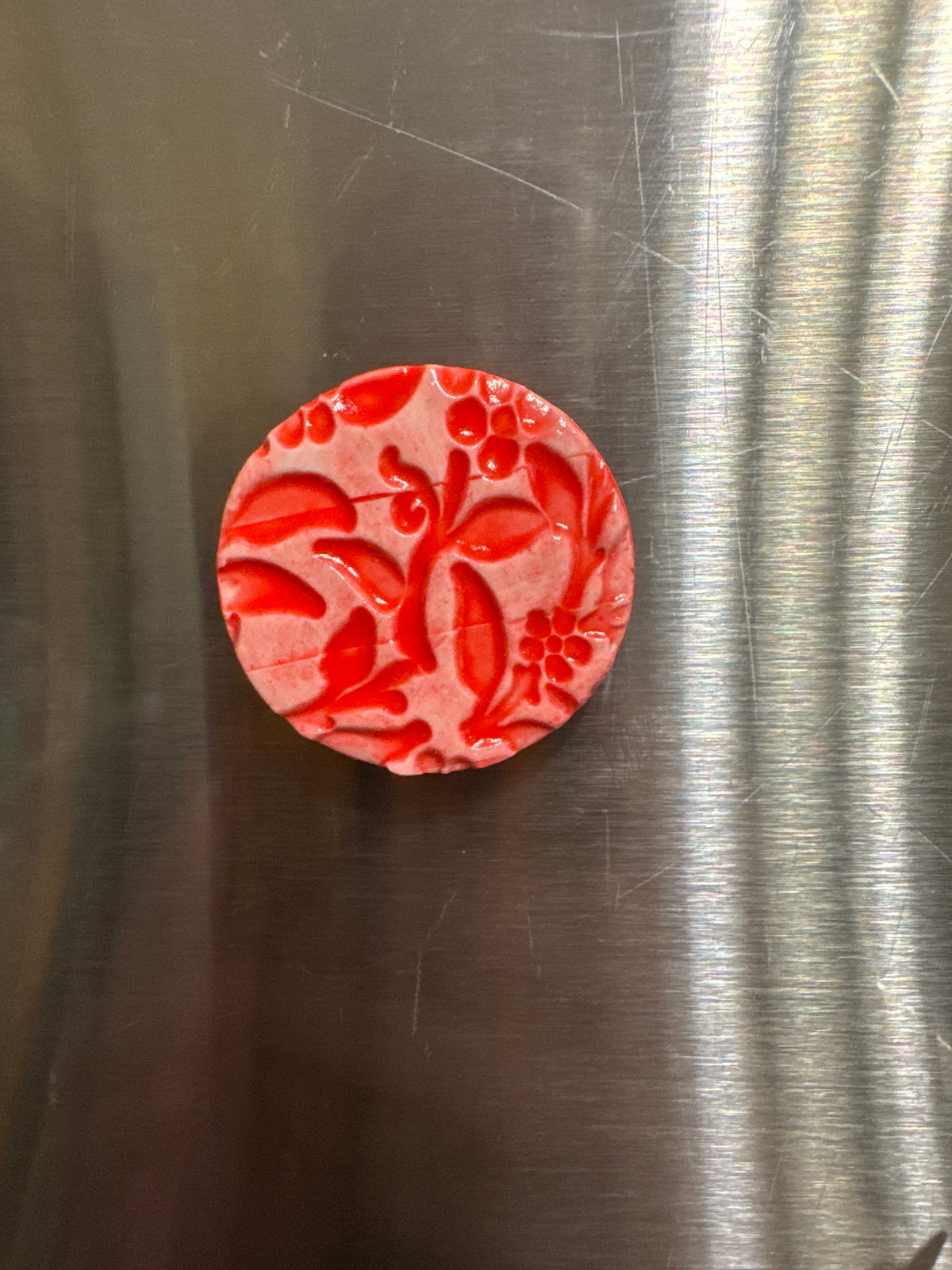 Decorative Pressed Magnet (Red)