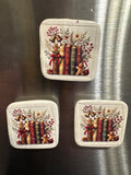 Christmas Themed Books Magnet
