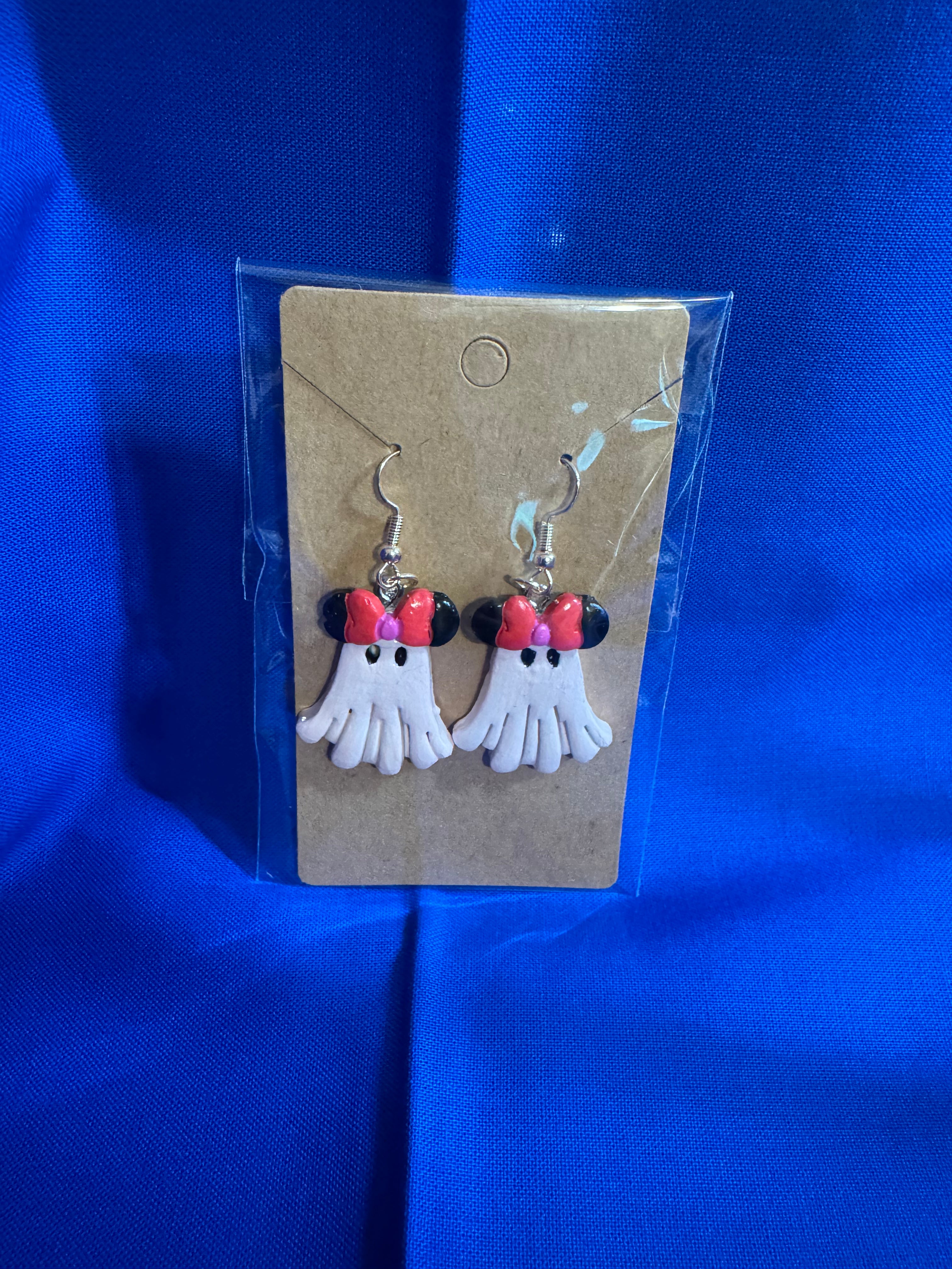 Minnie Mouse Ghost Earrings